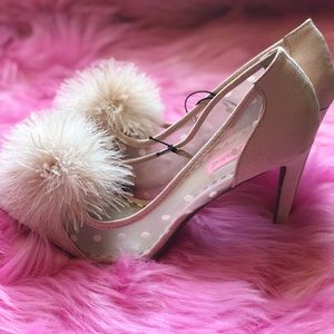 Betsey Johnson Pom Heels